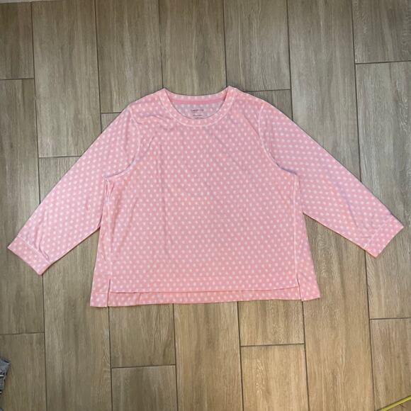 Comfort Code by Cuddl Duds Pink Dot Pajama Set Dog Print Pants Women’s 3X - Picture 2 of 16